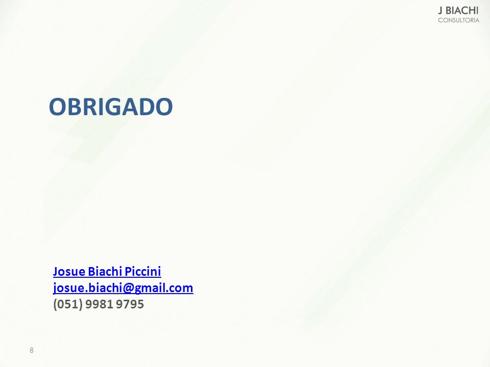 OBRIGADO Josue Biachi Piccini (051)