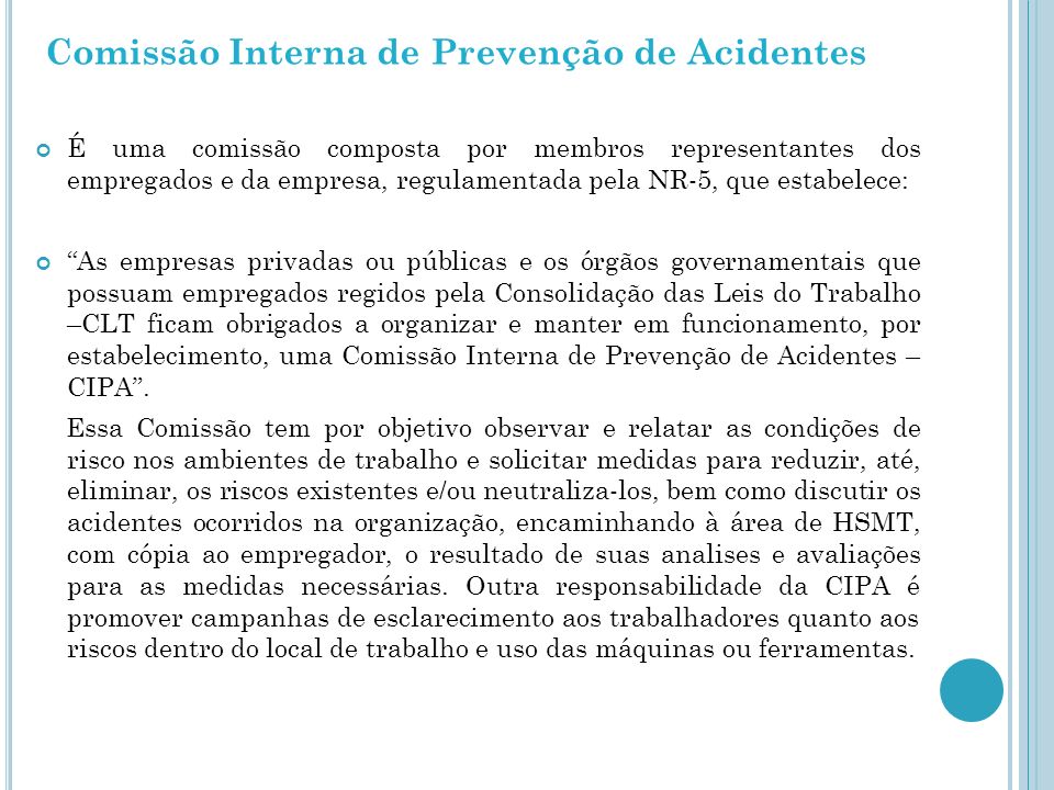 Comissão Interna de Prevenção de Acidentes