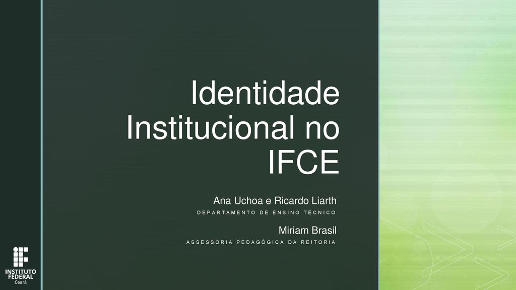 Identidade Institucional no IFCE