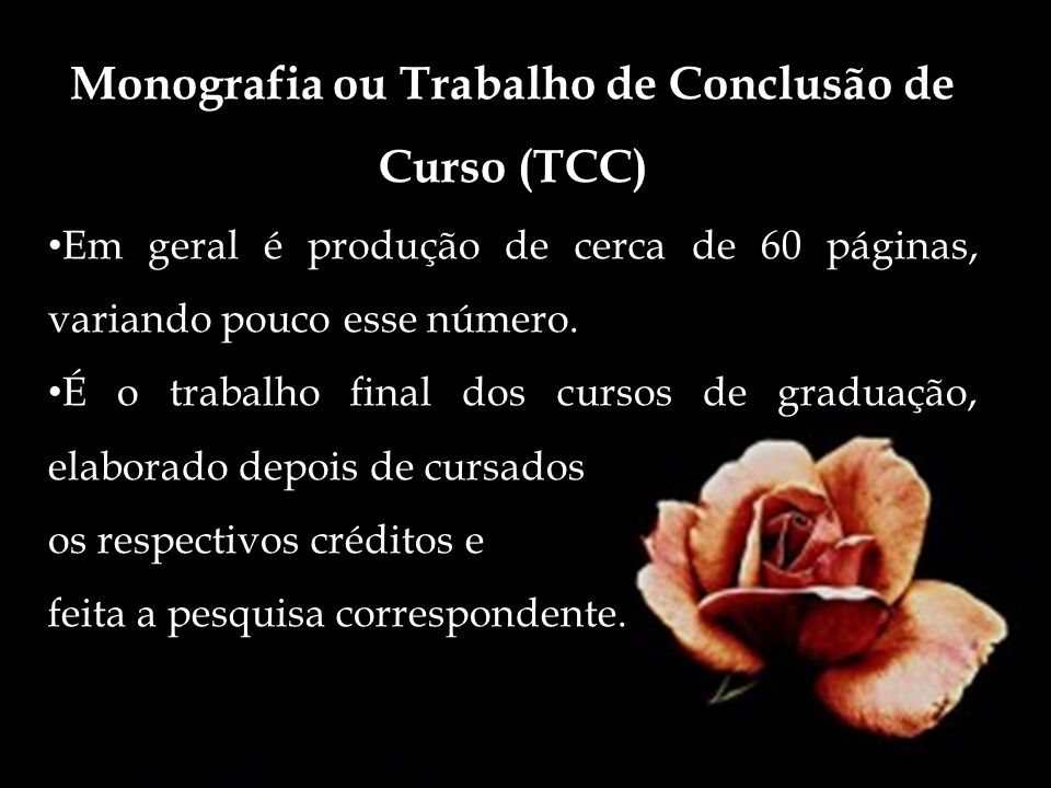 Monografia ou Trabalho de Conclusão de Curso (TCC)