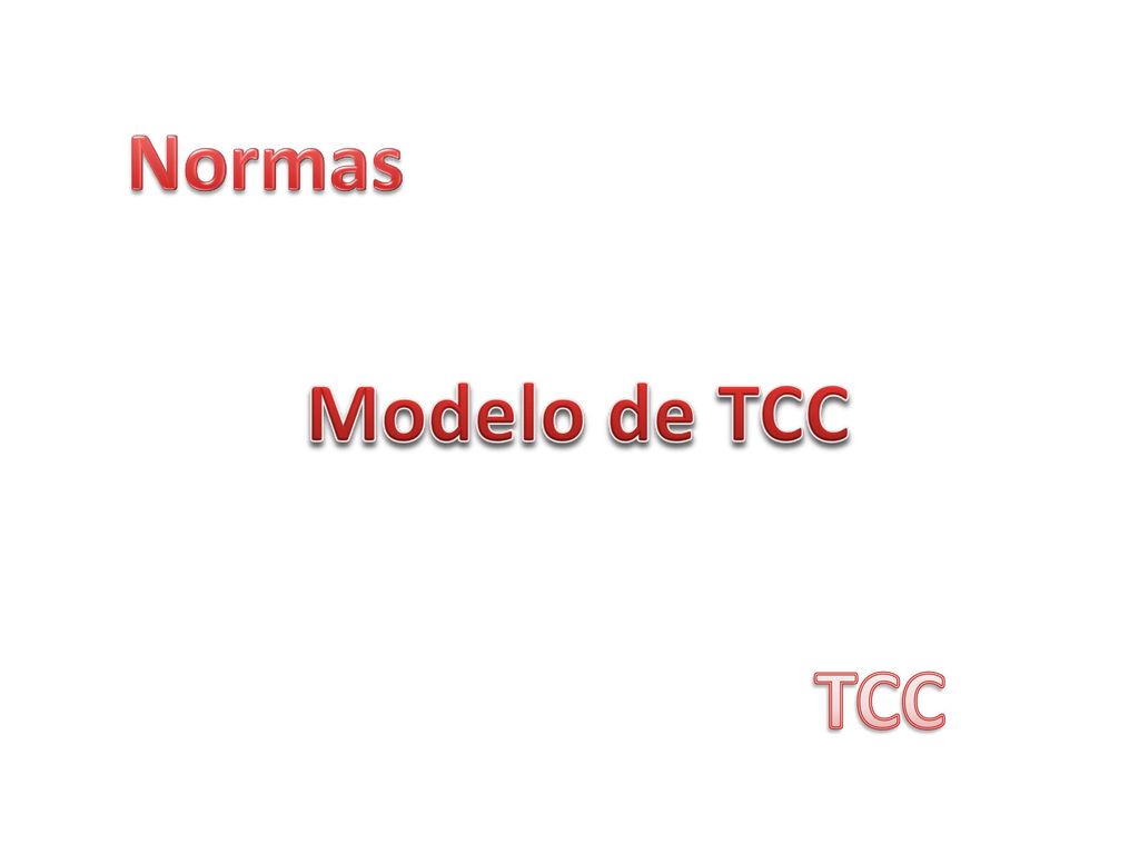 Normas Modelo de TCC TCC