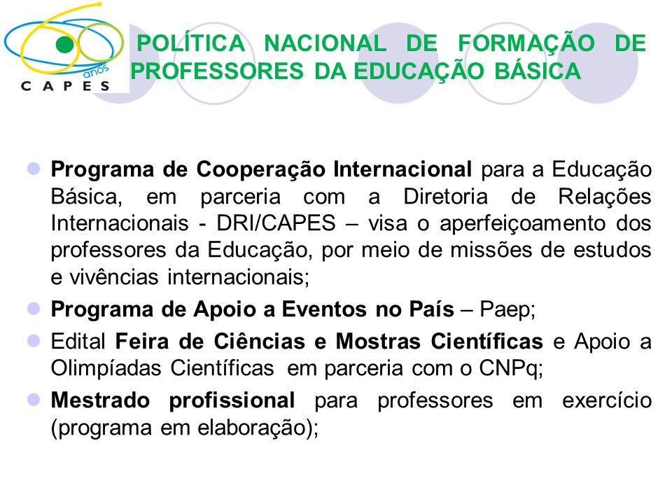 POLÍTICA NACIONAL DE FORMAÇÃO DE PROFESSORES DA EDUCAÇÃO BÁSICA
