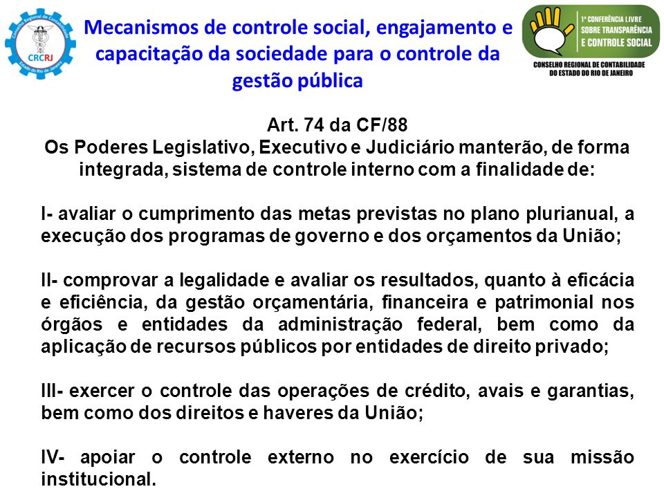Mecanismos de controle social, engajamento e capacitação da sociedade para o controle da gestão pública