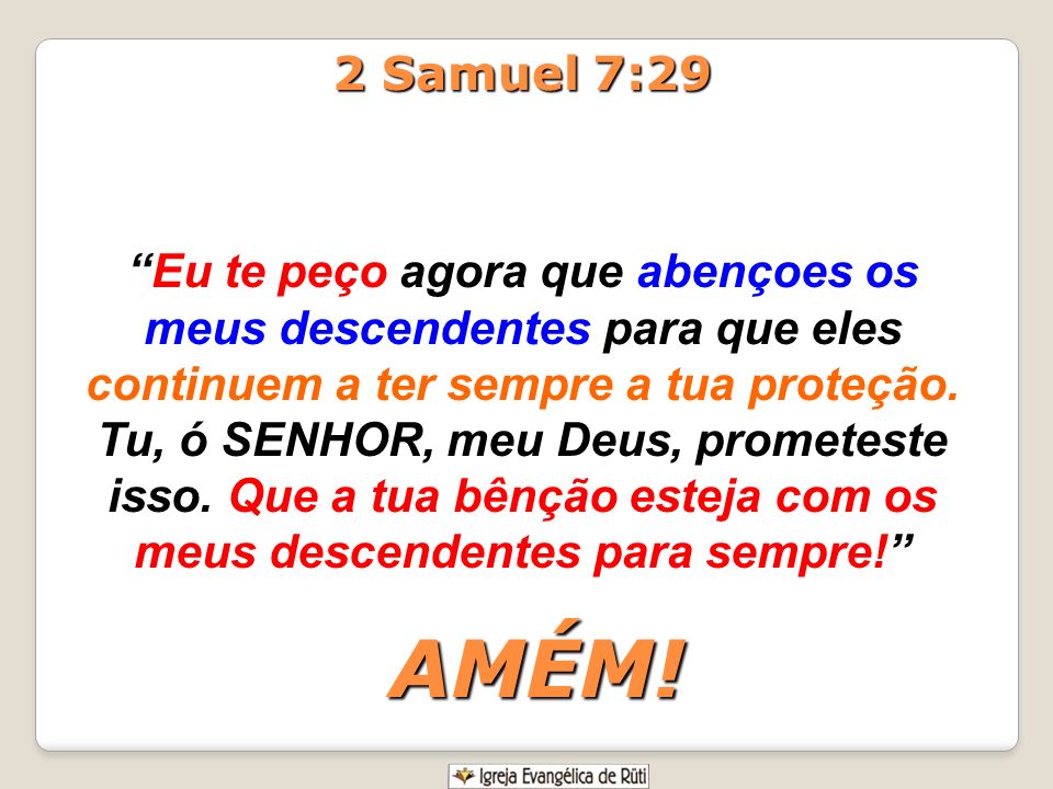 2 Samuel 7:29