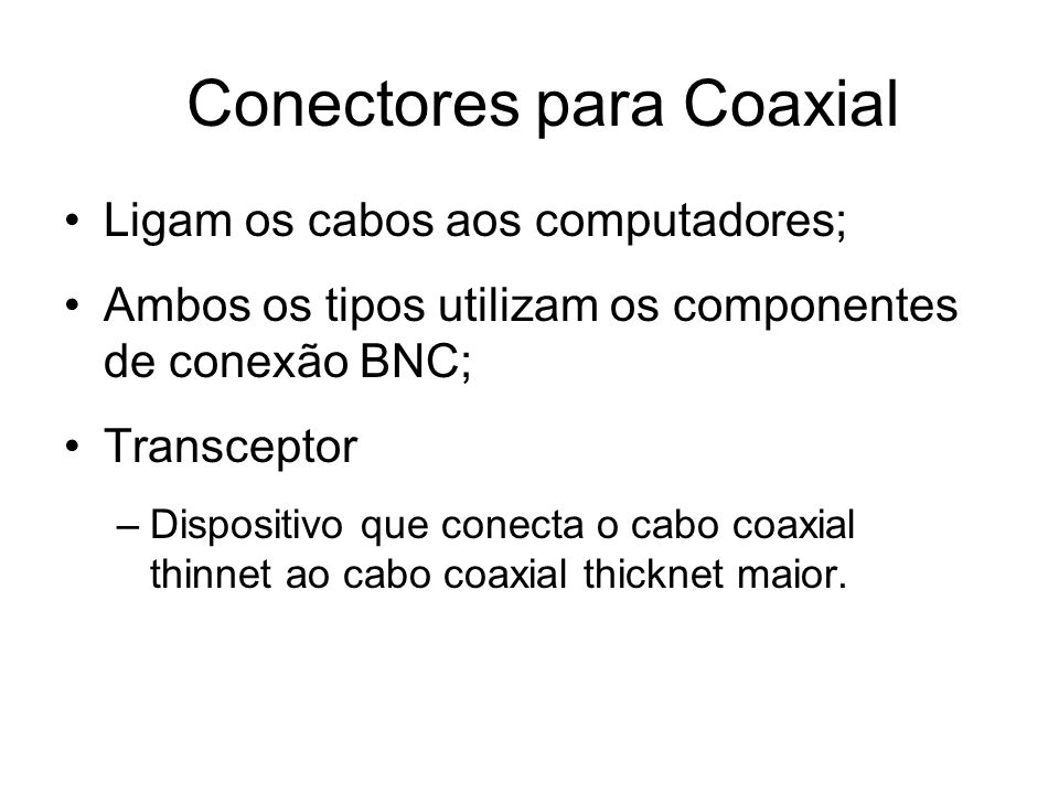 Conectores para Coaxial