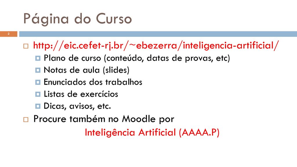 Inteligência Artificial (AAAA.P)