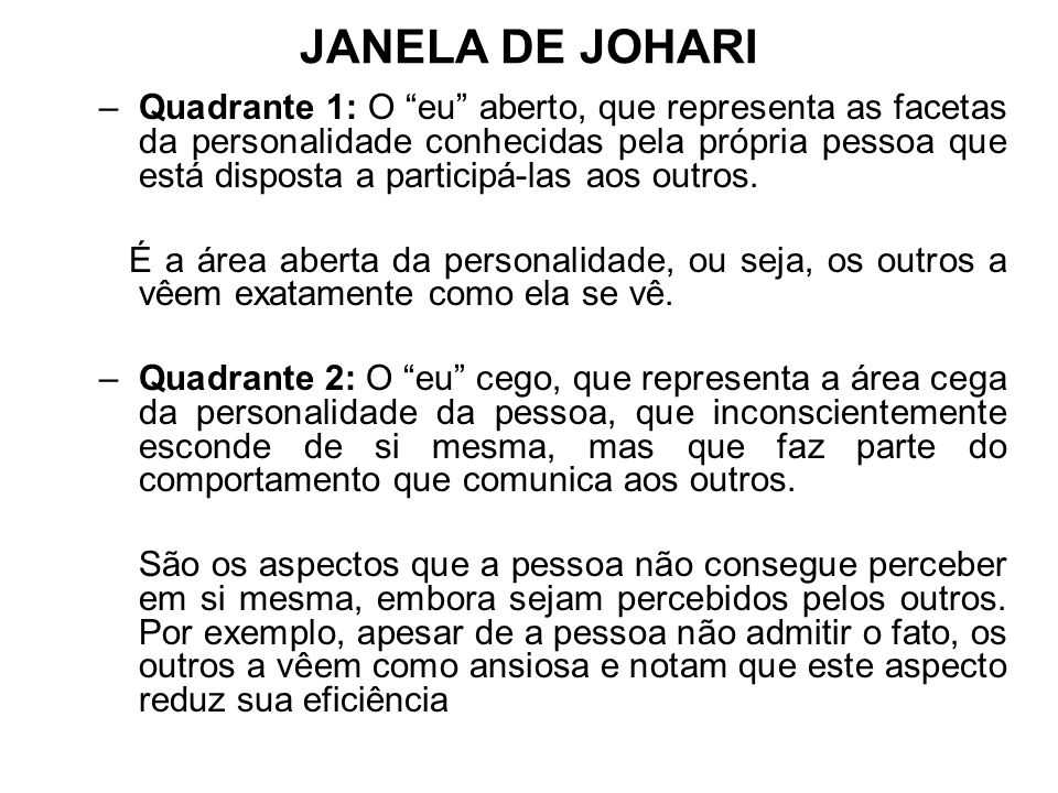 JANELA DE JOHARI