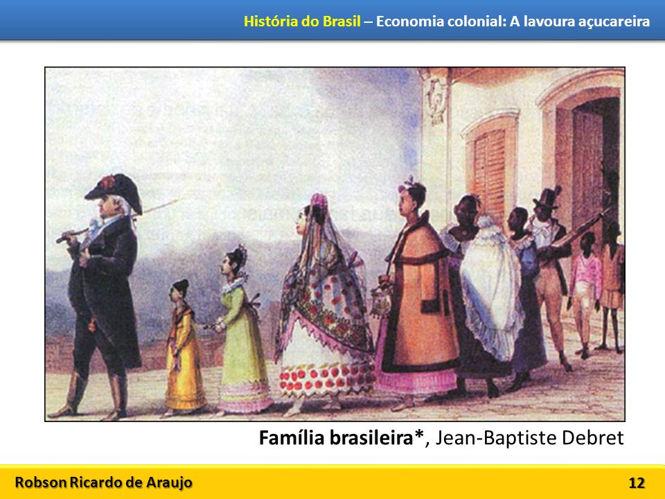 Família brasileira*, Jean-Baptiste Debret