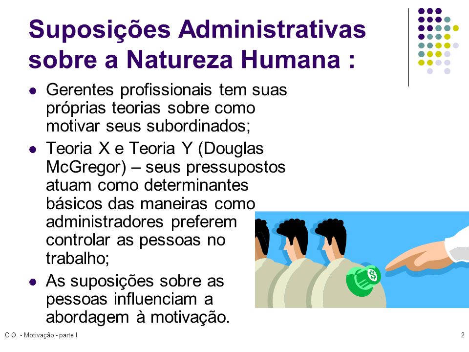 Suposições Administrativas sobre a Natureza Humana :