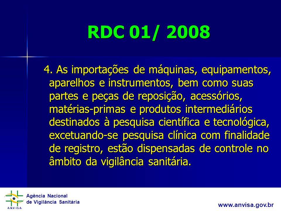 RDC 01/ 2008
