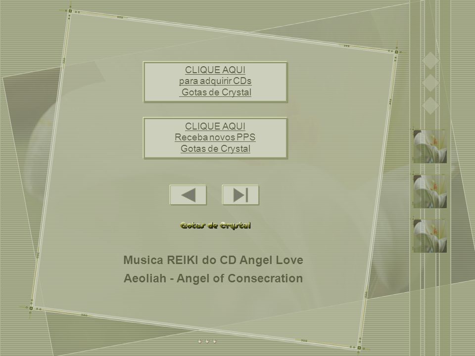 Musica REIKI do CD Angel Love Aeoliah - Angel of Consecration