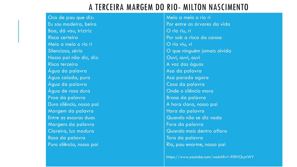 A terceira margem do Rio- Milton Nascimento