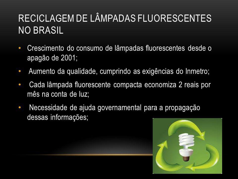 RECICLAGEM DE LÂMPADAS FLUORESCENTES NO BRASIL