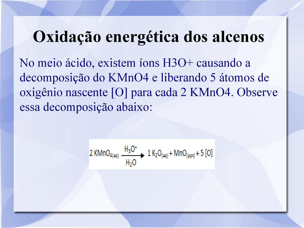 Oxidação energética dos alcenos