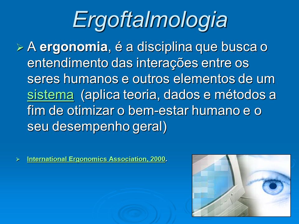 Ergoftalmologia