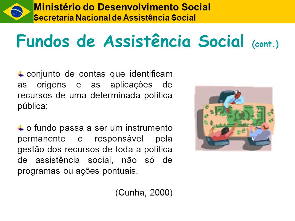 Fundos de Assistência Social (cont.)