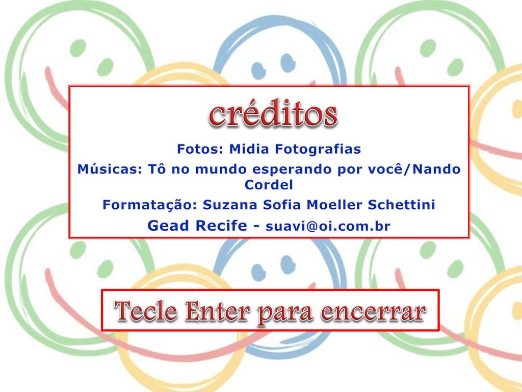 créditos Tecle Enter para encerrar Gead Recife -