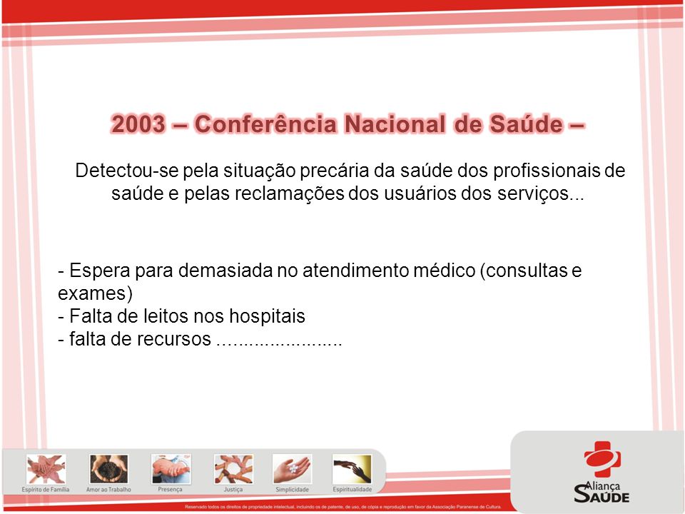 2003 – Conferência Nacional de Saúde –