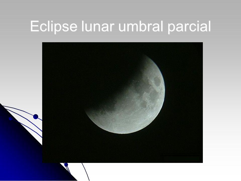 Eclipse lunar umbral parcial