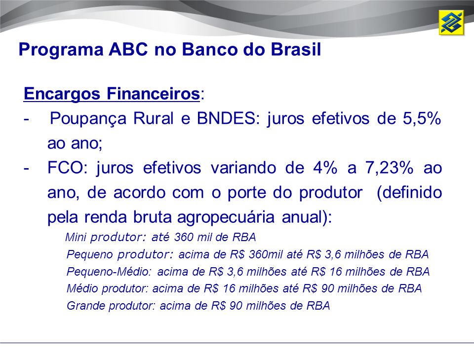 Programa ABC no Banco do Brasil