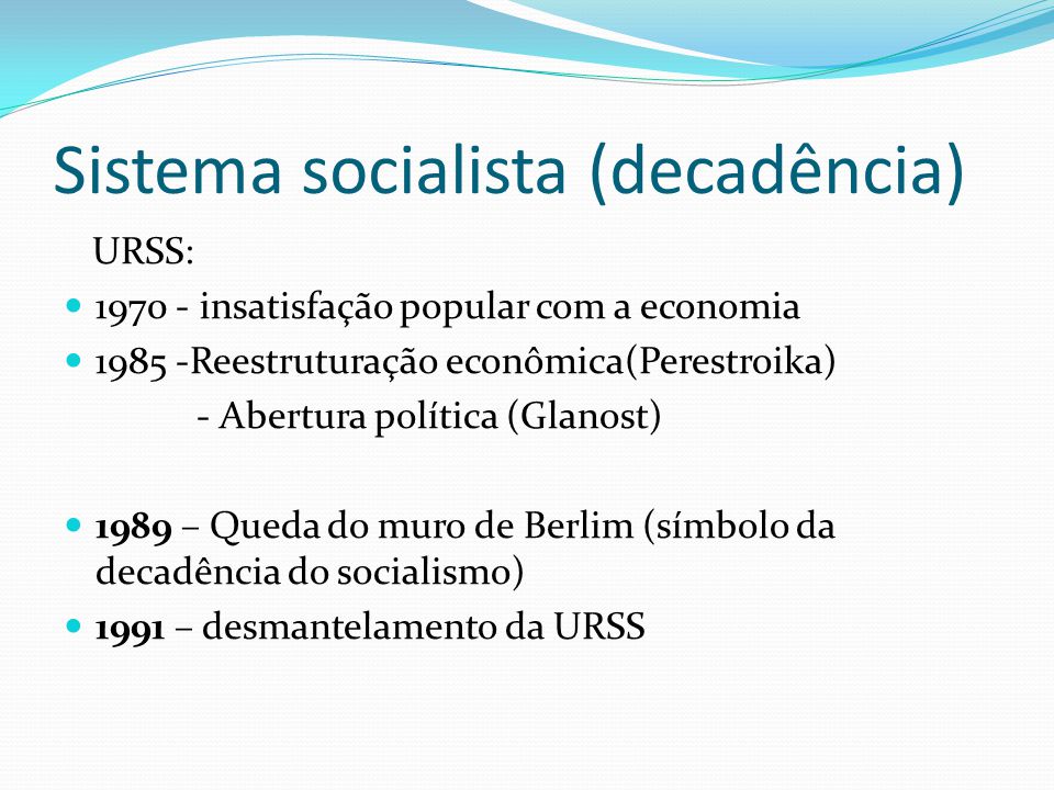 Sistema socialista (decadência)