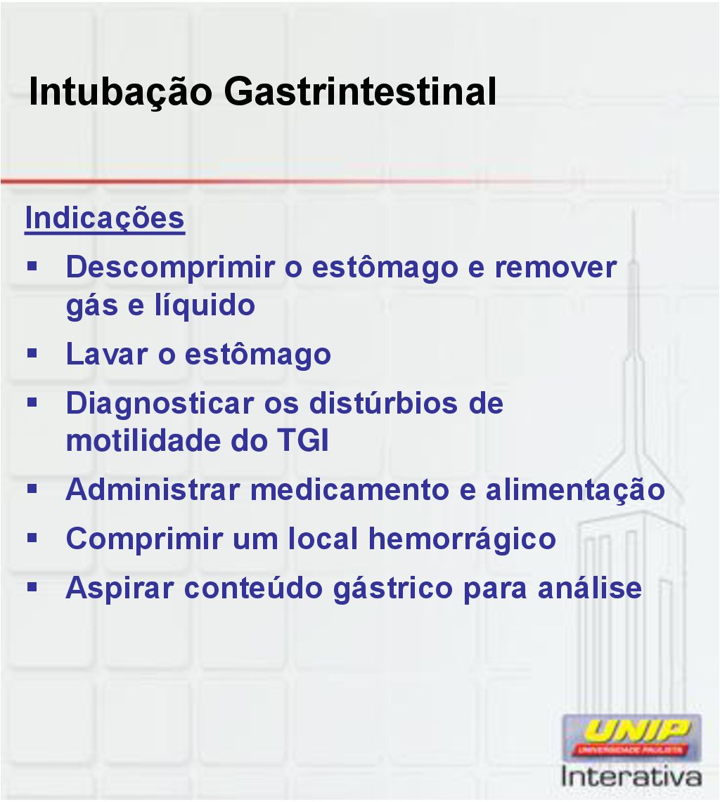 Intubação Gastrintestinal