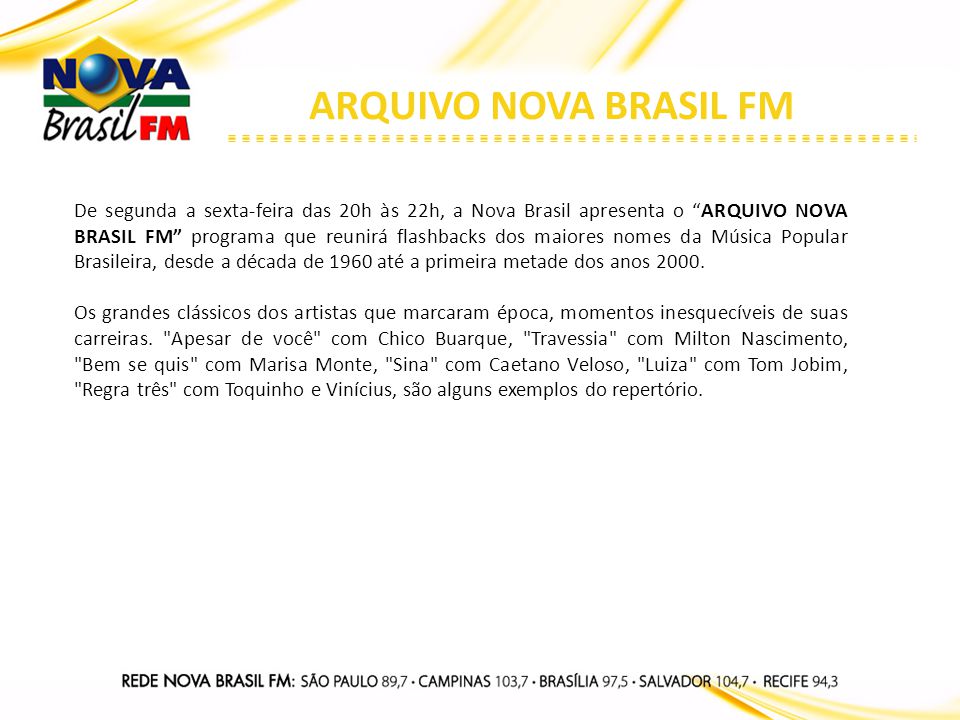 ARQUIVO NOVA BRASIL FM