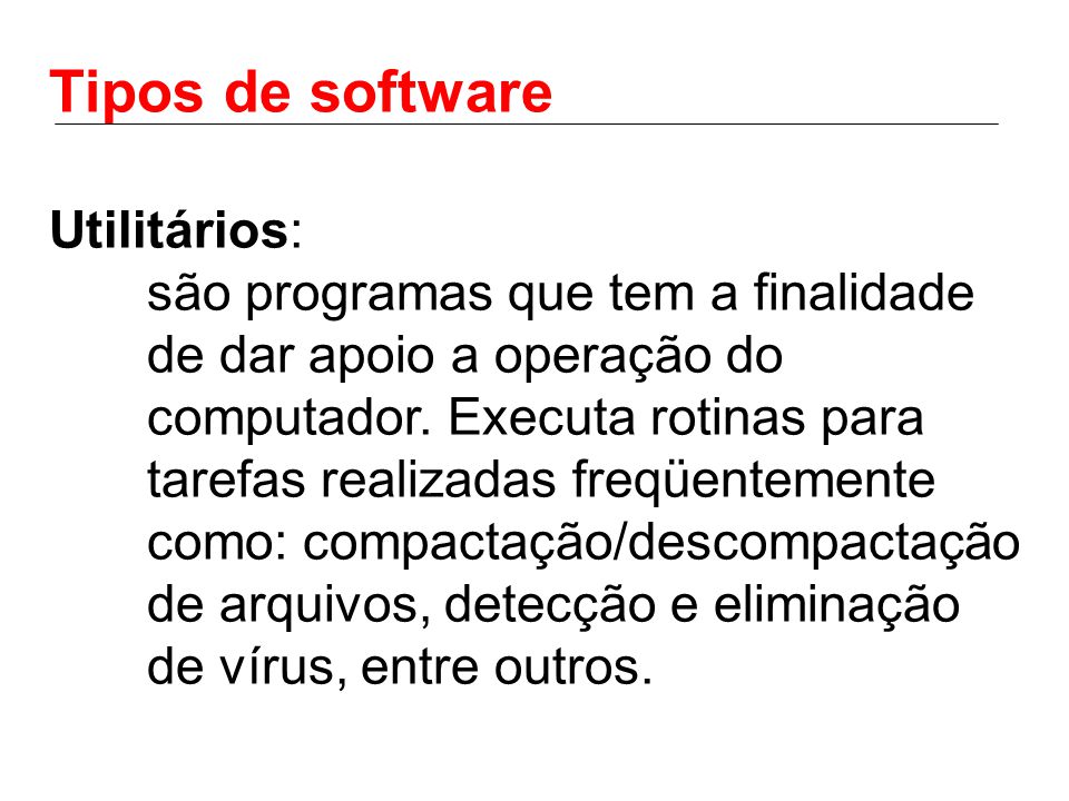 Tipos de software