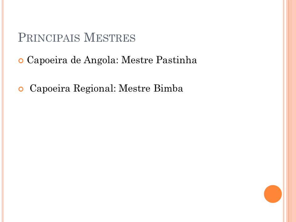 Principais Mestres Capoeira de Angola: Mestre Pastinha