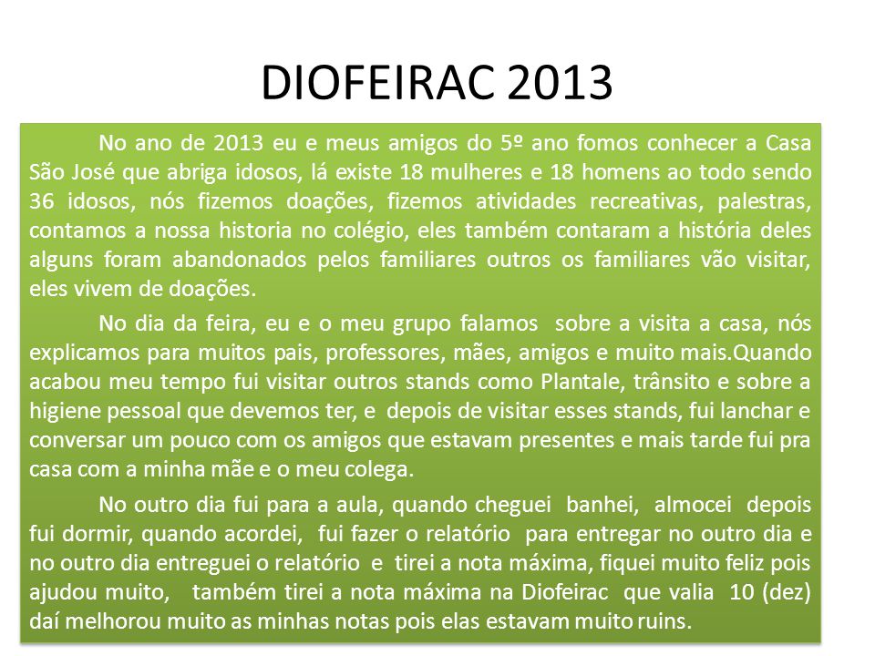 DIOFEIRAC 2013