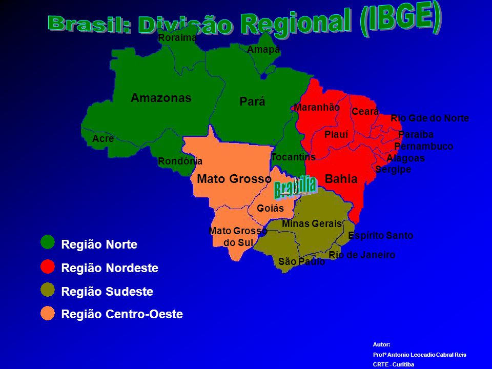Brasil: Divisão Regional (IBGE)