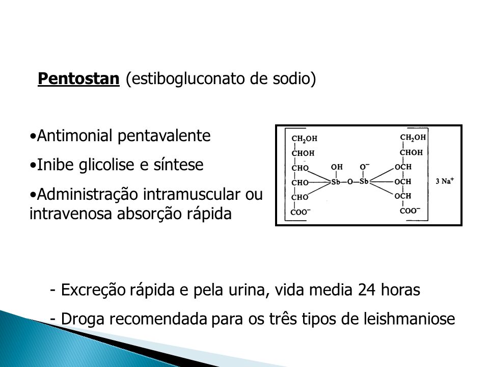 Pentostan (estibogluconato de sodio)