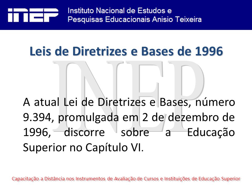Leis de Diretrizes e Bases de 1996
