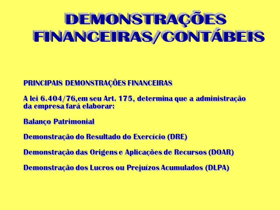 FINANCEIRAS/CONTÁBEIS