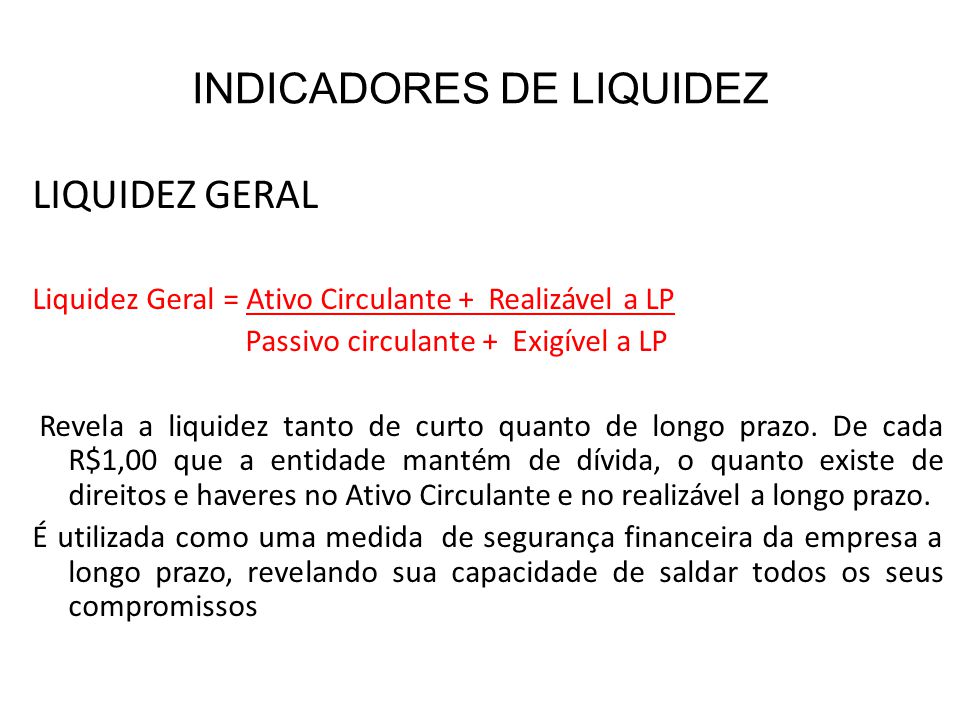 INDICADORES DE LIQUIDEZ