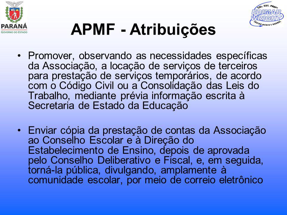 APMF - Atribuições
