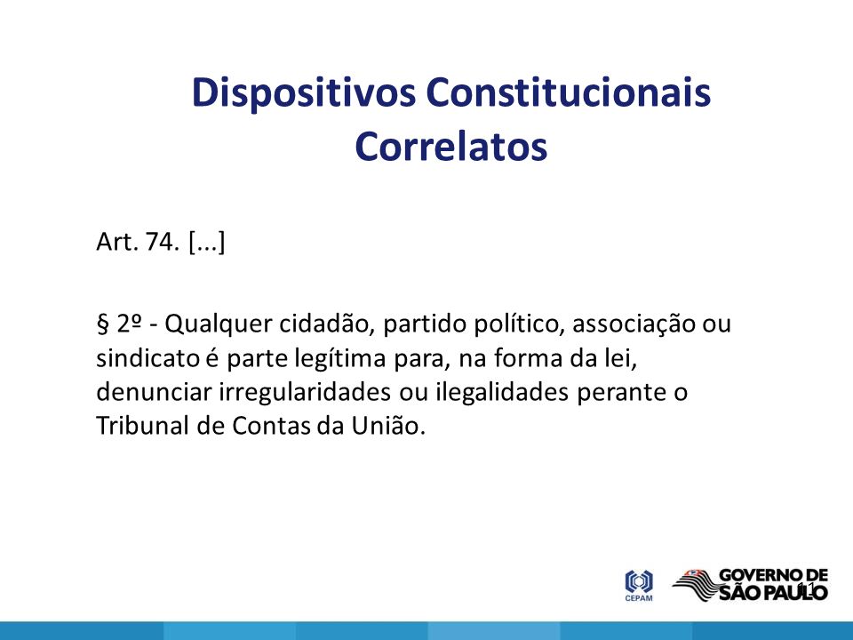 Dispositivos Constitucionais Correlatos