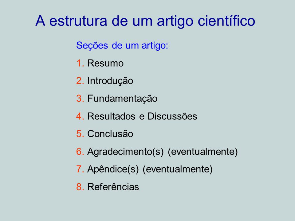 Exemplo De Estrutura De Artigo Cientifico – Novo Exemplo