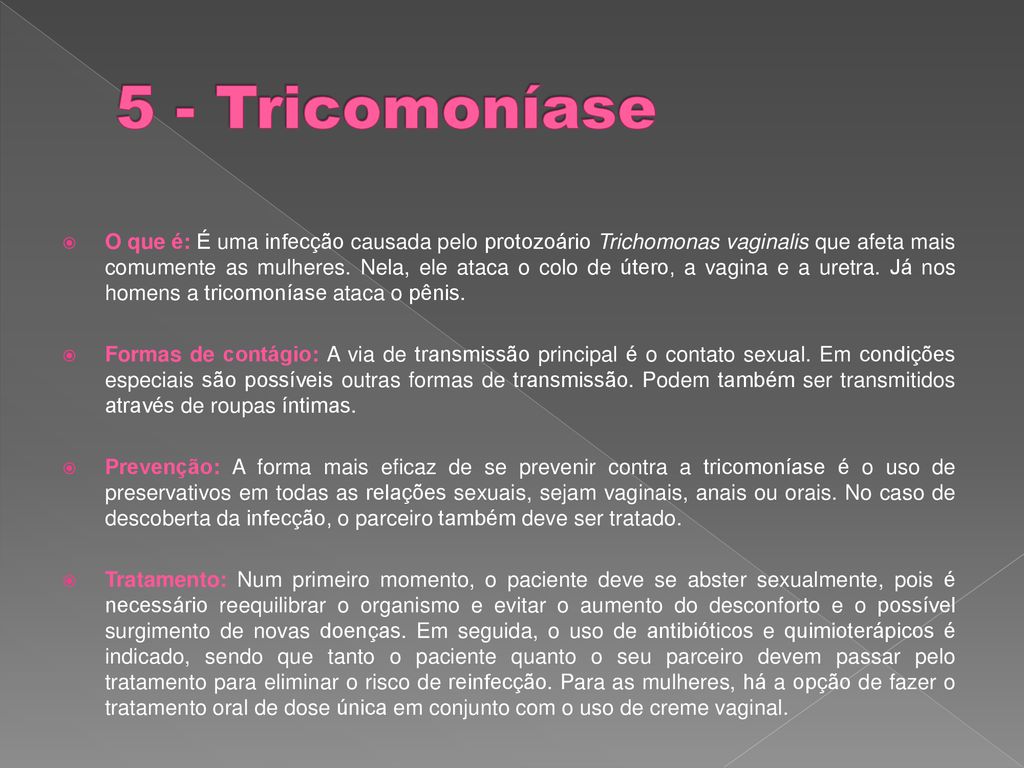 5 - Tricomoníase