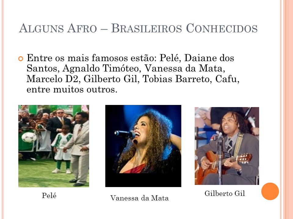 Alguns Afro – Brasileiros Conhecidos