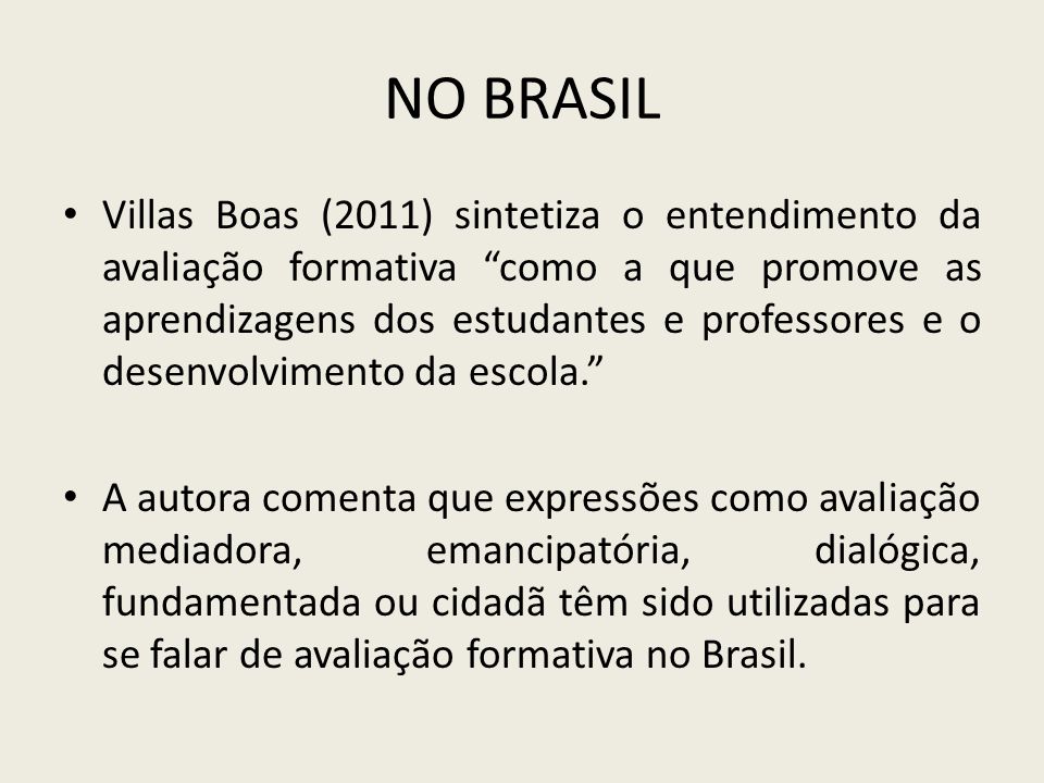 NO BRASIL