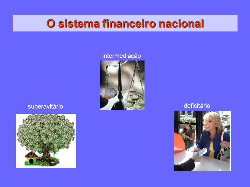 O sistema financeiro nacional
