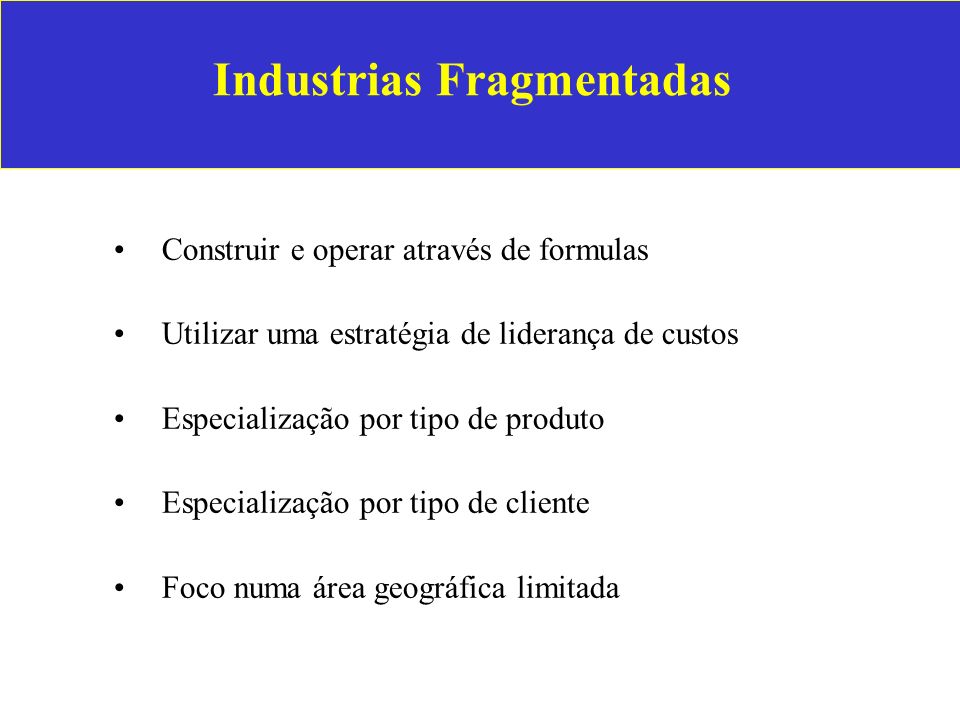 Industrias Fragmentadas