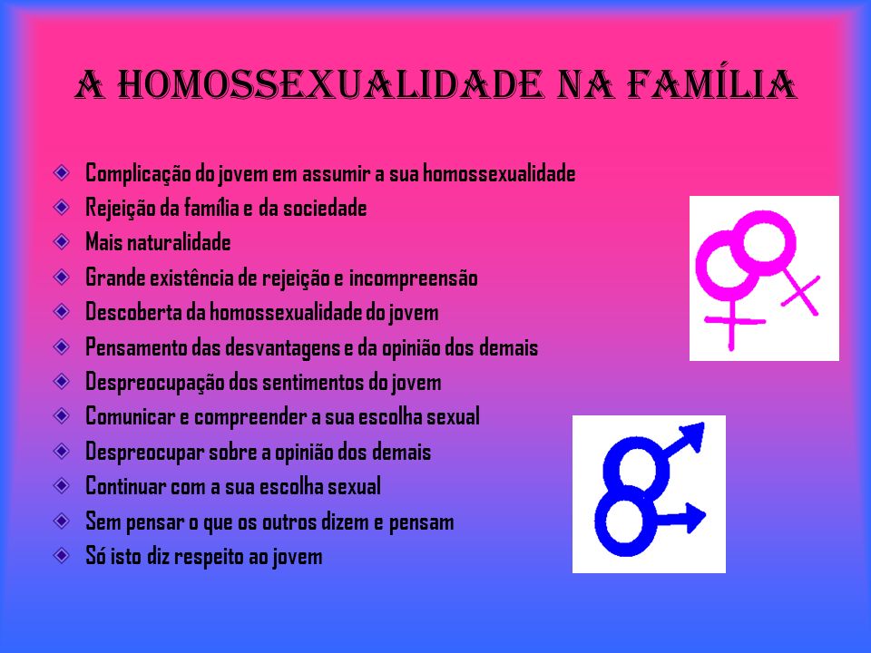 A homossexualidade na família