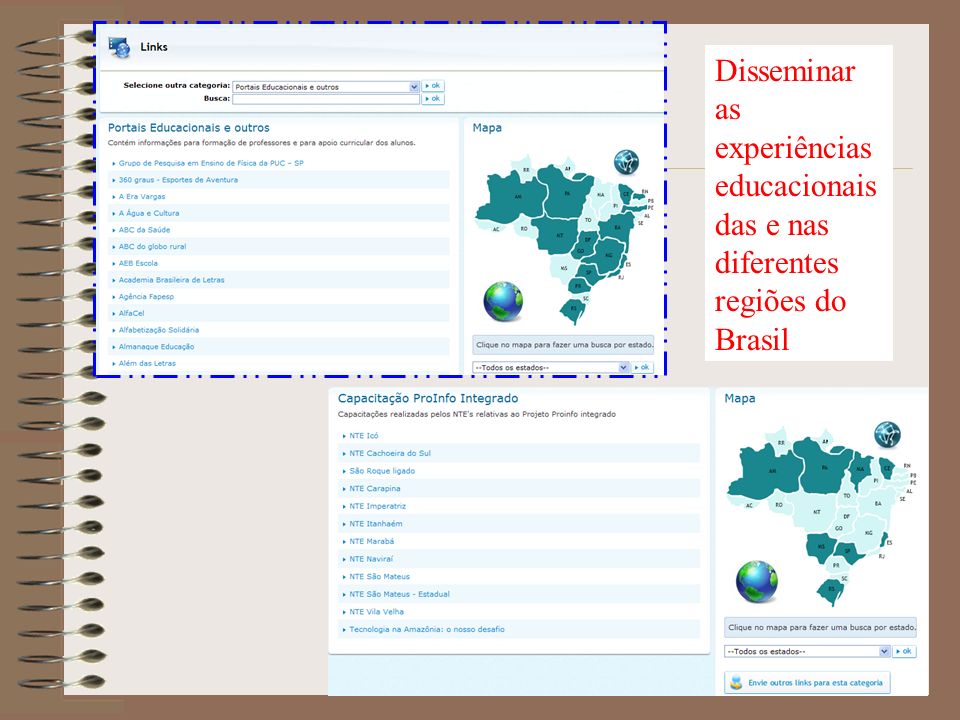 Disseminar as experiências educacionais das e nas diferentes regiões do Brasil