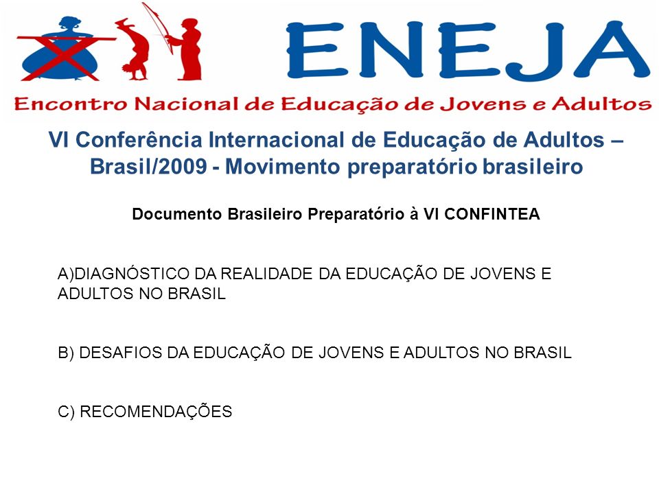 Documento Brasileiro Preparatório à VI CONFINTEA