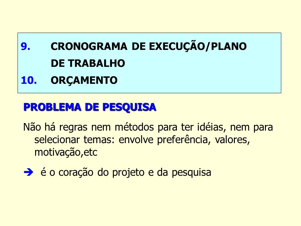 9. CRONOGRAMA DE EXECUÇÃO/PLANO