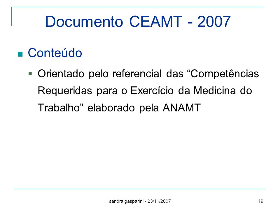 Documento CEAMT Conteúdo