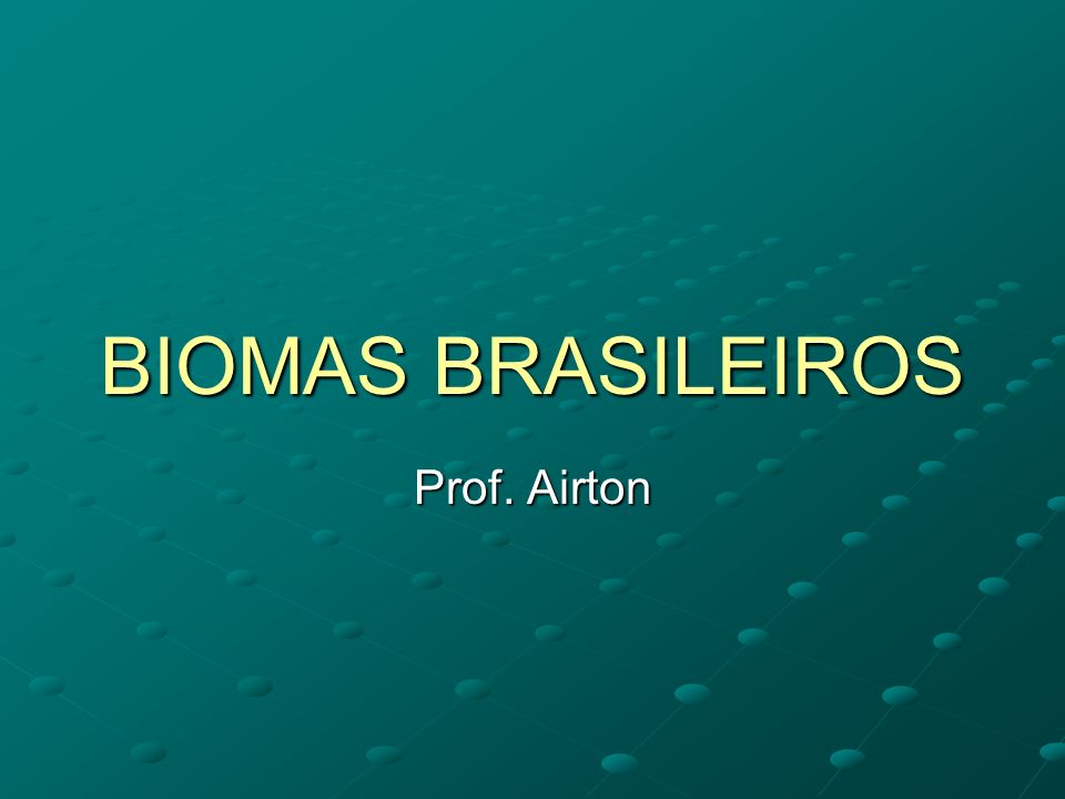 BIOMAS BRASILEIROS Prof. Airton