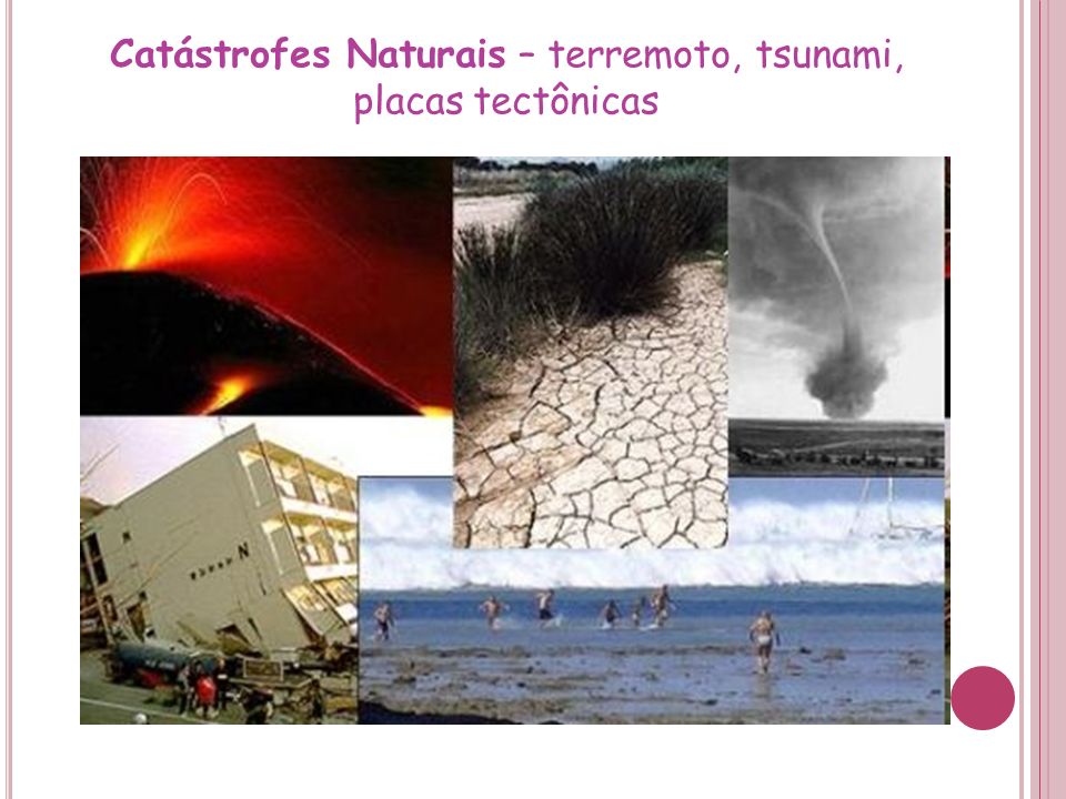 Catástrofes Naturais – terremoto, tsunami, placas tectônicas